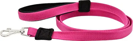 Купить zooexpress fresh line поводок с мягкой ручкой для собак, малиновый