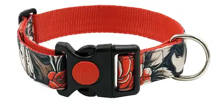 Купить zooexpress ТАТУ ошейник c принтом для собак, красный