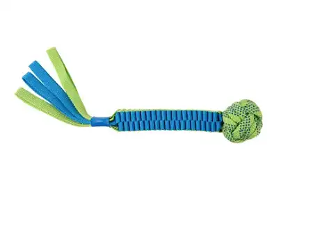 Купить mr.kranch игрушка для собак Плетеный жгут с мячом, зеленая